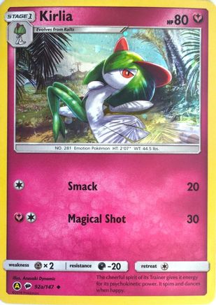 Kirlia (92a) Holofoil - Burning Shadows