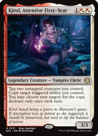 Kirol, Attentive First-Year (Promo Pack) (231) Foil - Lorwyn Eclipsed