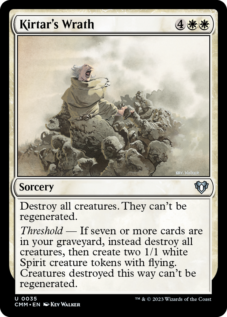 Kirtar's Wrath (035) Foil - Commander Masters