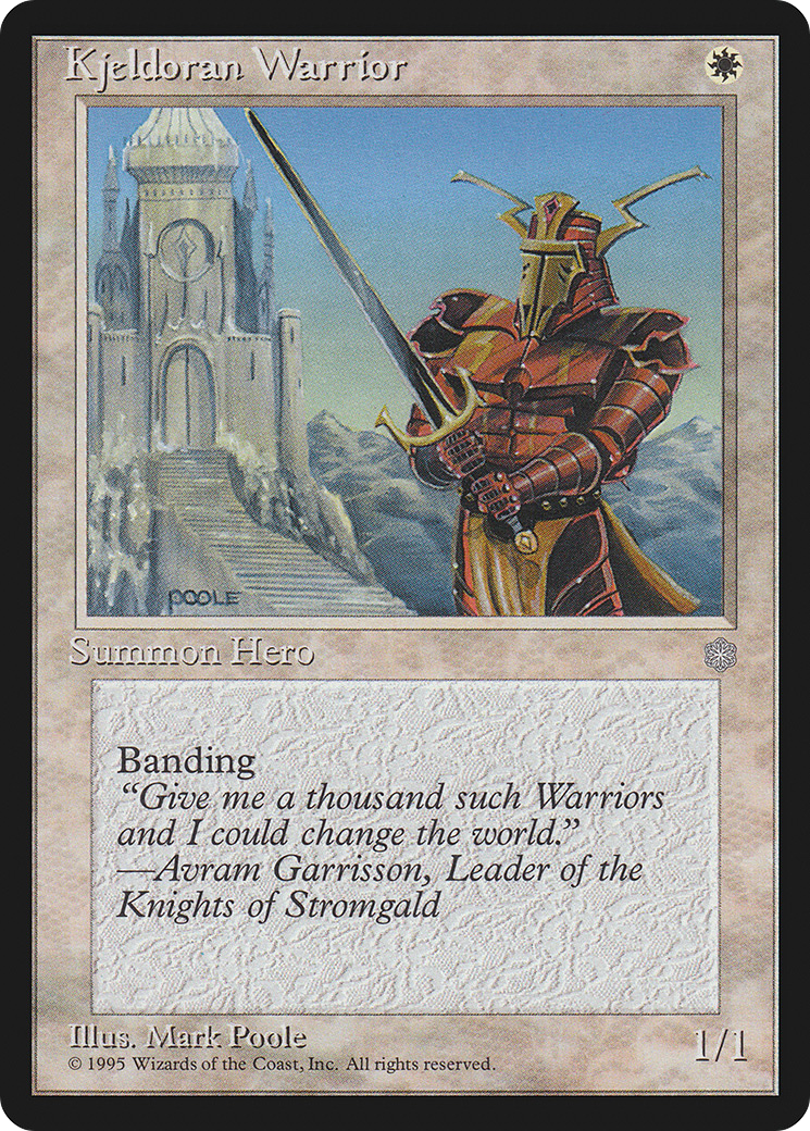 Kjeldoran Warrior - Ice Age