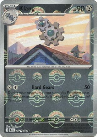 Klang (Poke Ball Pattern) (62) Reverse Holofoil - Black Bolt