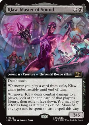 Klaw, Master of Sound (Extended Art) (352) - Commander: Marvel Super Heroes