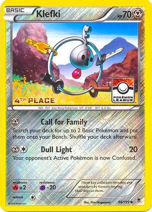 Klefki (League Promo) [4th Place] (66) Reverse Holofoil - League & Championship Cards