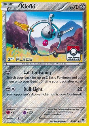 Klefki (Pokemon League) [2nd Place] (66) Reverse Holofoil - Phantom Forces