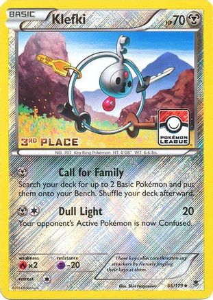 Klefki (Pokemon League) [3rd Place] (66) Reverse Holofoil - Phantom Forces