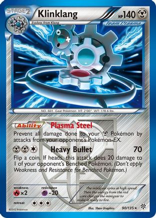 Klinklang (Team Plasma) (90) Reverse Holofoil - Plasma Storm