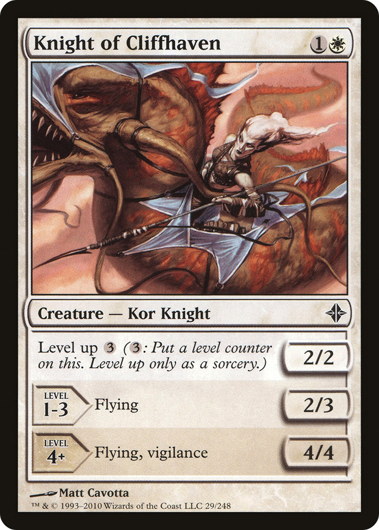 Knight of Cliffhaven (029) Foil - Rise of the Eldrazi