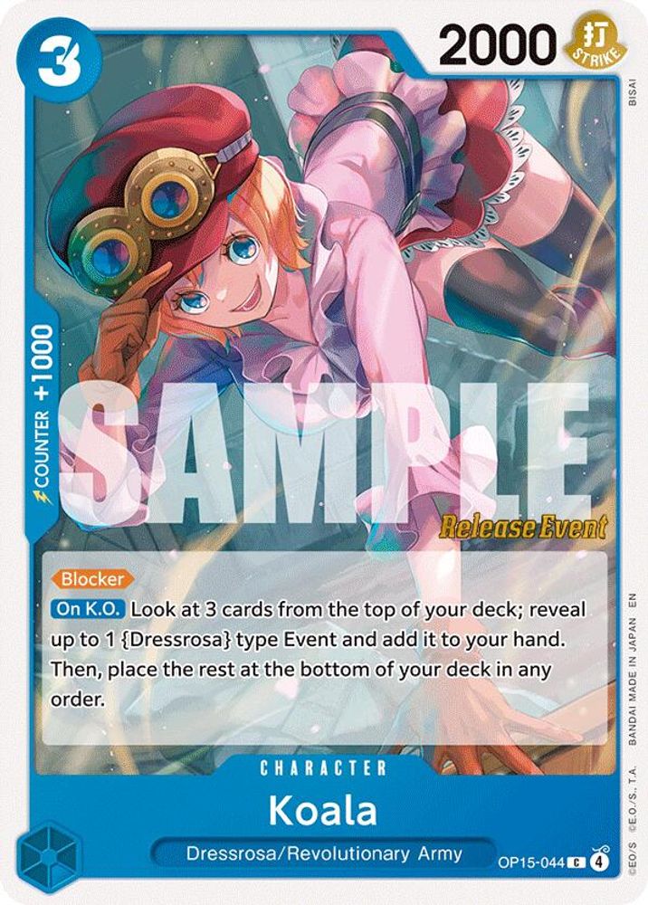 Koala (OP15-044) Release Event Cards