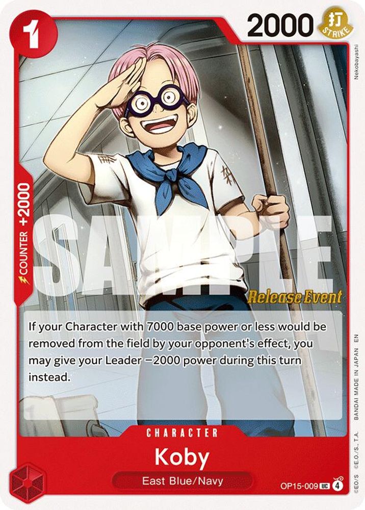 Koby (OP15-009) Release Event Cards