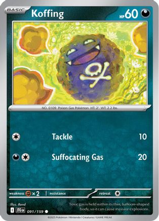 Koffing (91) Reverse Holofoil - Journey Together