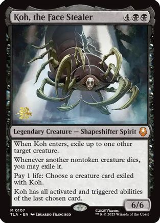 Koh, the Face Stealer (Prerelease) (107) Foil - Avatar: The Last Airbender