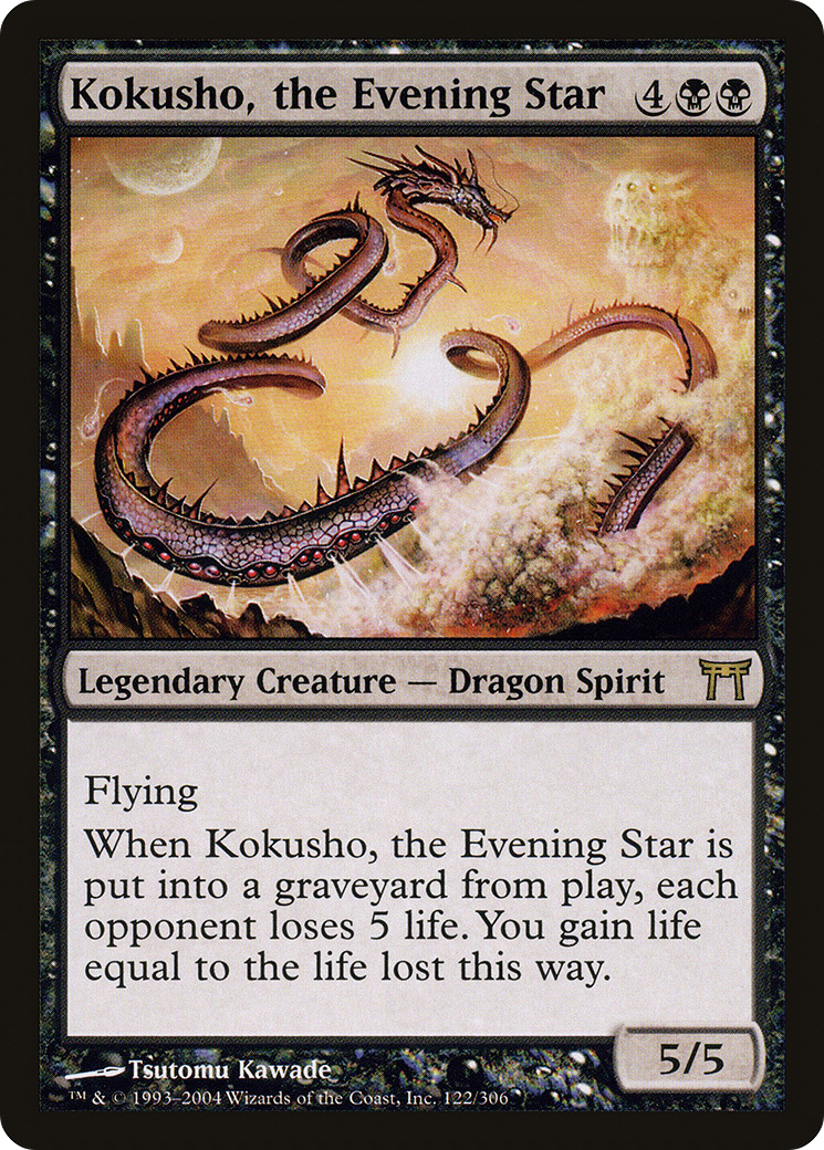 Kokusho, the Evening Star (122) Foil - Champions of Kamigawa