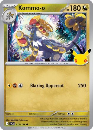 Kommo-o (112) Holofoil - 30th Celebration