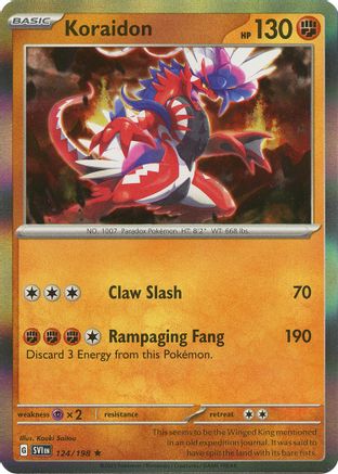Koraidon (124) Reverse Holofoil - Scarlet & Violet