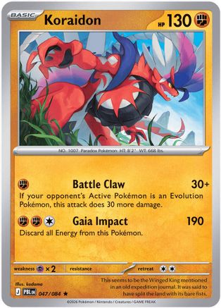 Koraidon (47) Holofoil - Pitch Black