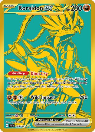 Koraidon ex (Gold) (245) Holofoil - Paldean Fates