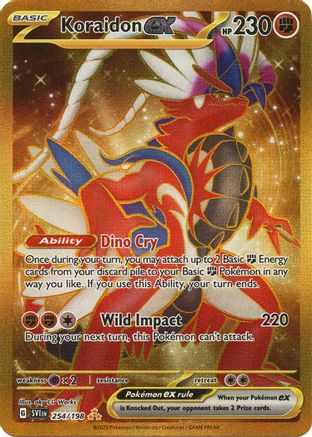 Koraidon ex (Gold) (254) Holofoil - Scarlet & Violet