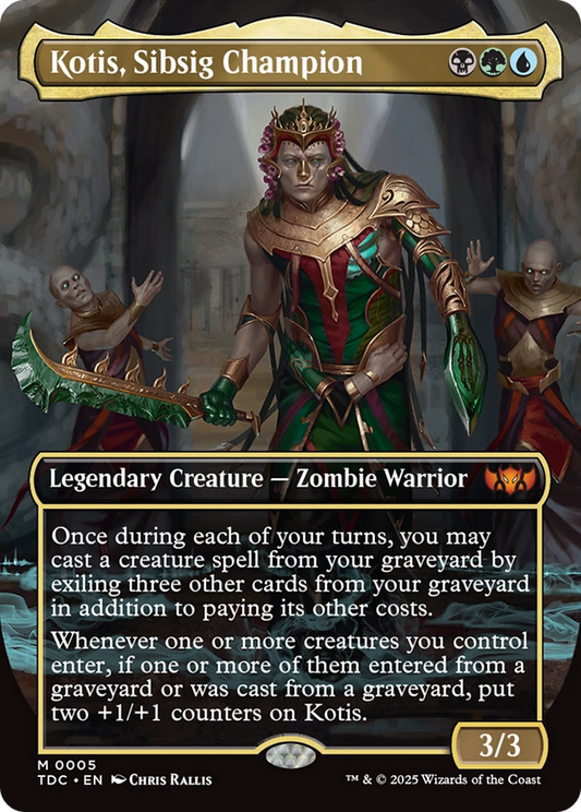 Kotis, Sibsig Champion (Borderless) (005) Foil - Commander: Tarkir: Dragonstorm