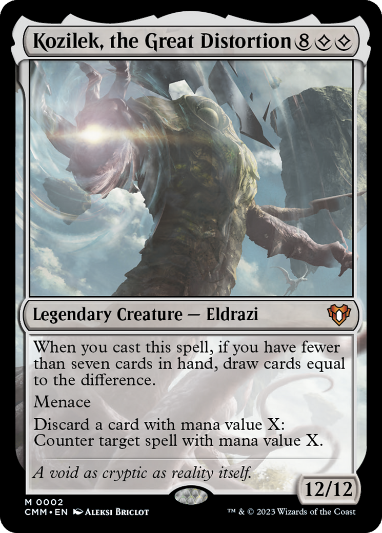 Kozilek, the Great Distortion (002) Foil - Commander Masters
