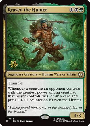 Kraven the Hunter (Prerelease) (133) Foil - Marvel's Spider-Man