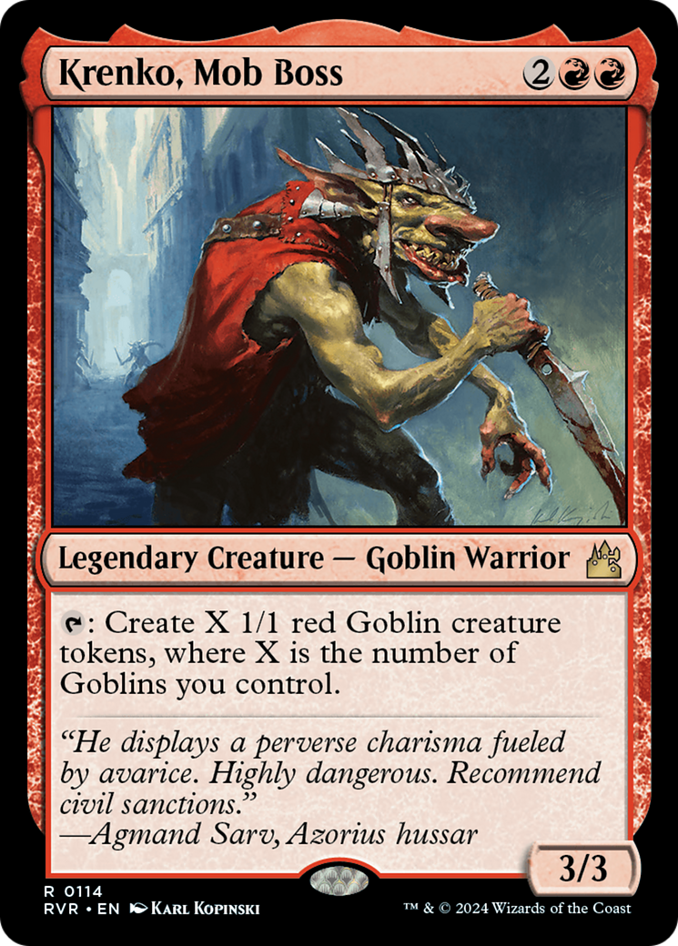 Krenko, Mob Boss (114) Foil - Ravnica Remastered
