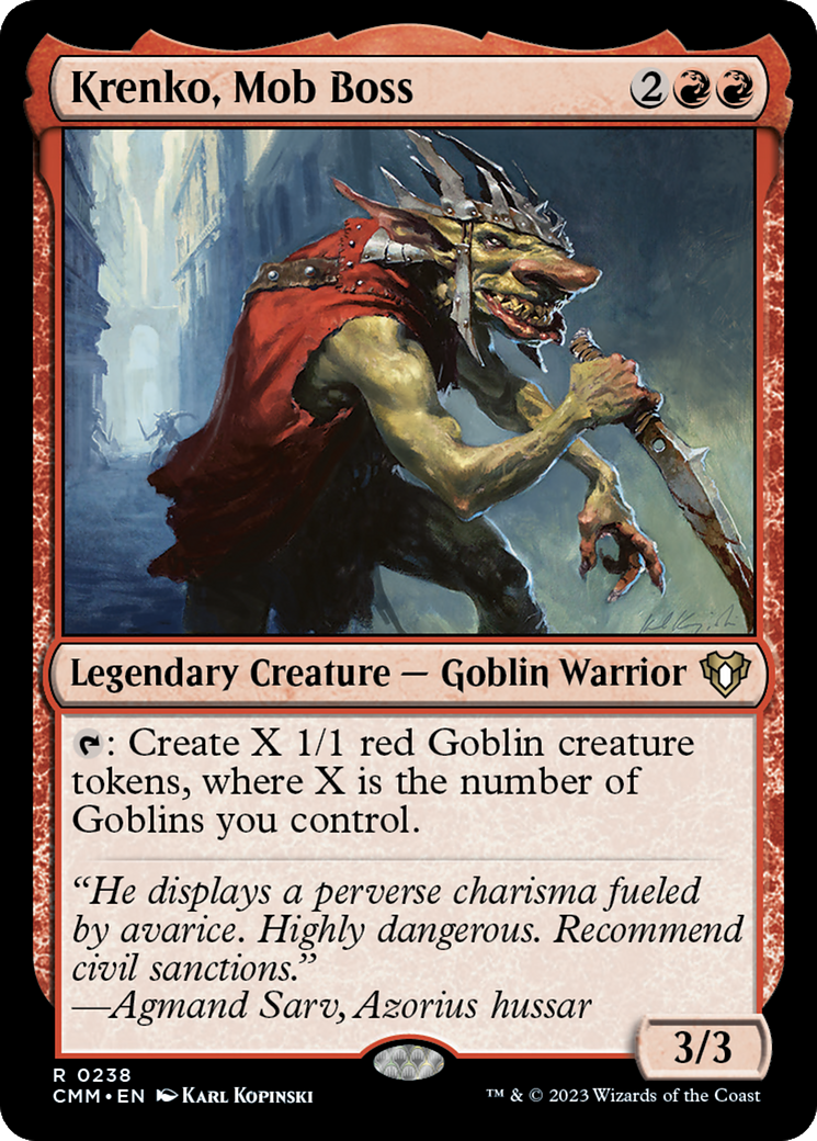 Krenko, Mob Boss (238) - Commander Masters