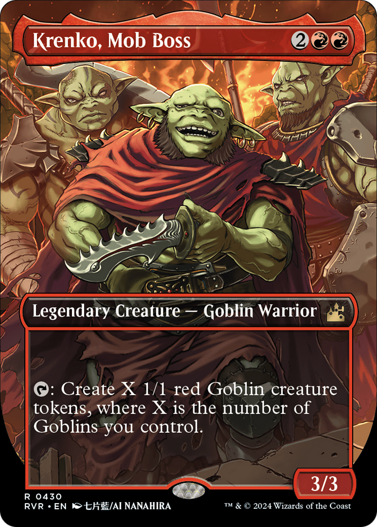 Krenko, Mob Boss (Anime Borderless) (430) Foil - Ravnica Remastered