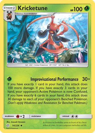 Kricketune (14) Reverse Holofoil - Cosmic Eclipse