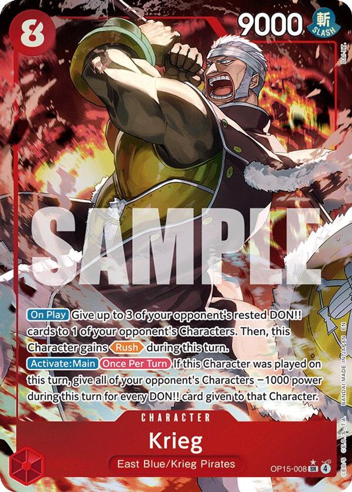 Krieg (Alternate Art) (OP15-008) Foil