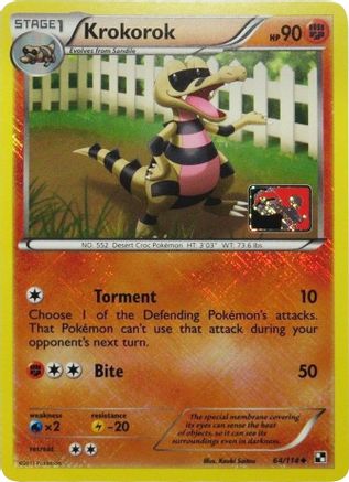 Krokorok (League Promo) (64) Reverse Holofoil - League & Championship Cards