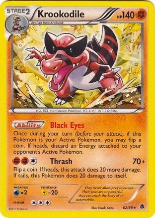 Krookodile (Deck Exclusives) (62) Holofoil - Emerging Powers