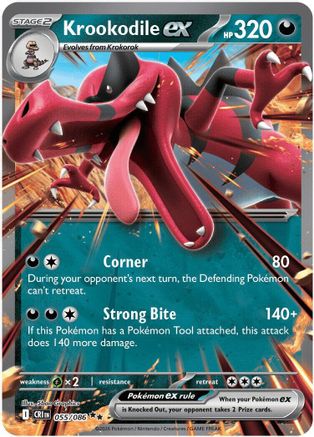 Krookodile ex (55) Holofoil - Chaos Rising