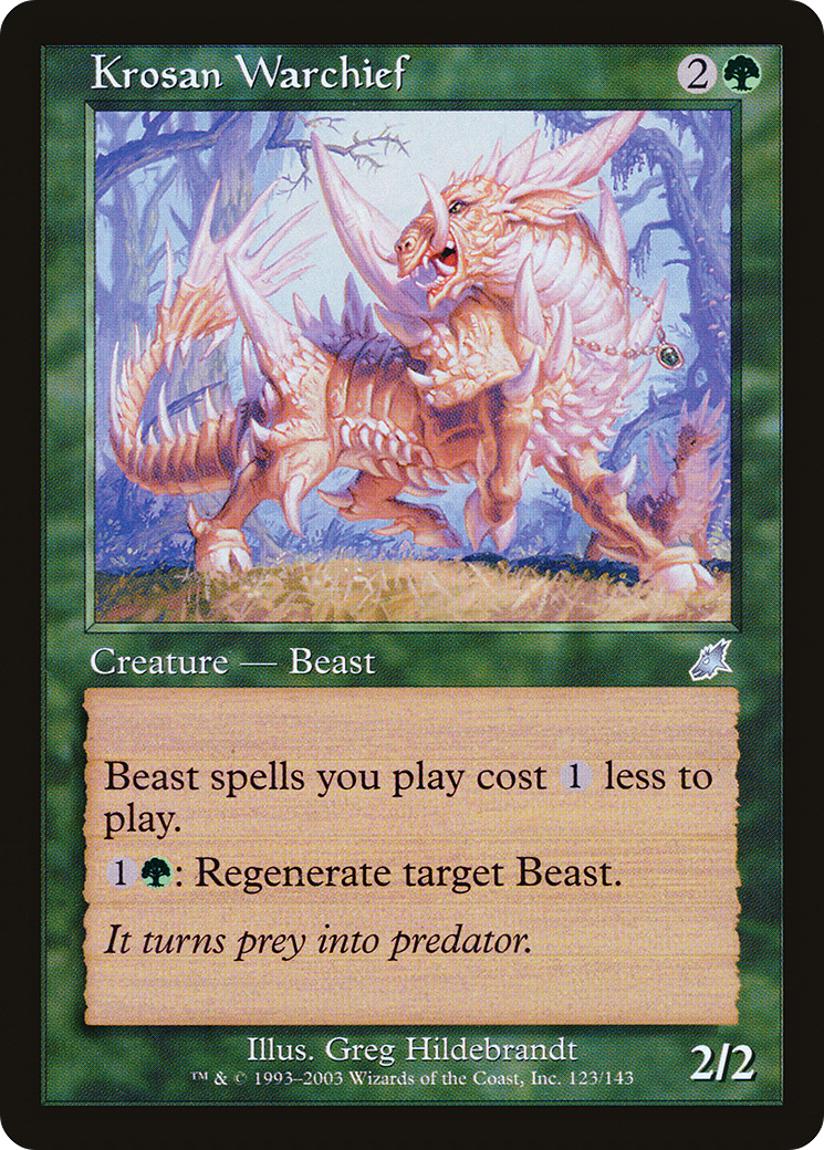 Krosan Warchief (123) Foil - Scourge
