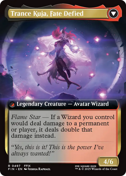 Kuja, Genome Sorcerer // Trance Kuja, Fate Defied (Extended Art) (497) Foil - FINAL FANTASY