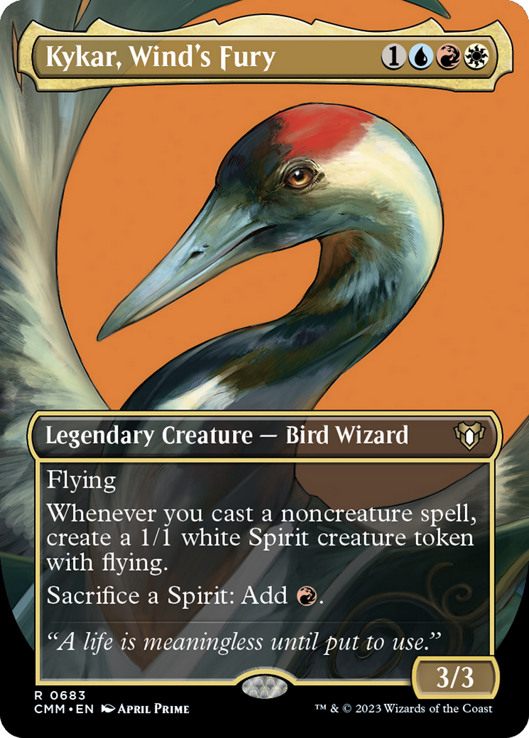 Kykar, Wind's Fury (Borderless) (683) Foil - Commander Masters