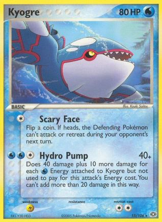 Kyogre (15) Reverse Holofoil - Emerald