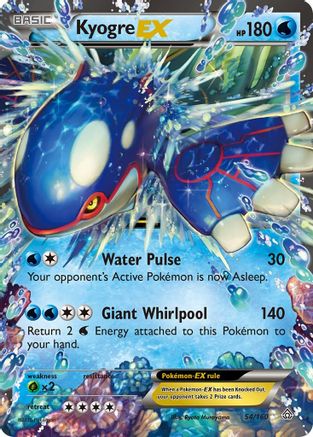 Kyogre EX (54) Holofoil - Primal Clash