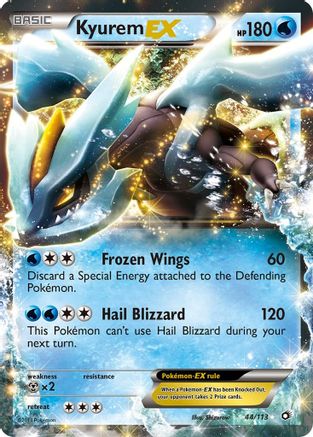 Kyurem EX (44) Holofoil - Legendary Treasures