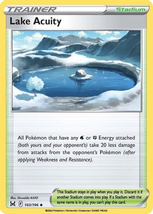 Lake Acuity (160) Reverse Holofoil - Lost Origin