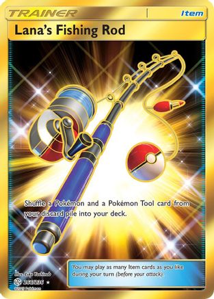 Lana's Fishing Rod (Gold) (266) Holofoil - Cosmic Eclipse