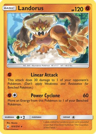 Landorus (103) Holofoil - Unbroken Bonds
