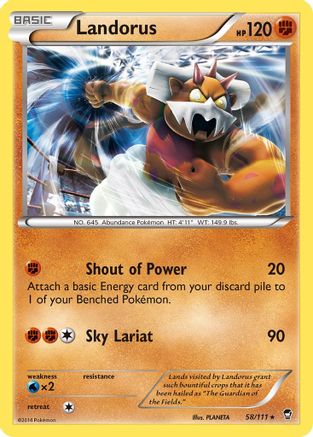 Landorus (58) Holofoil - Furious Fists
