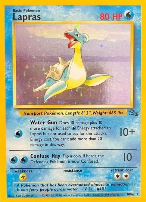 Lapras (10) (Unlimited) Holofoil - Fossil