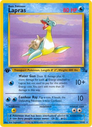 Lapras (25) (1st Edition) - Fossil