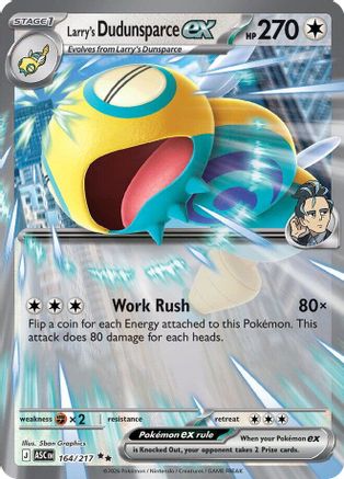 Larry's Dudunsparce ex (164) Holofoil - Ascended Heroes