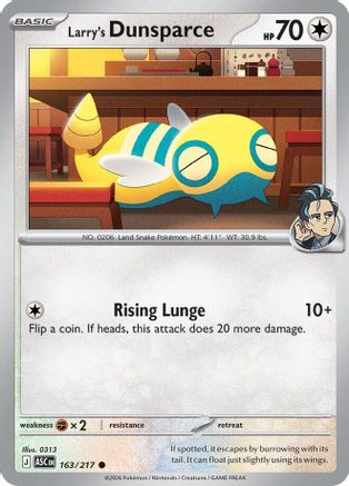 Larry's Dunsparce (163) Reverse Holofoil - Ascended Heroes
