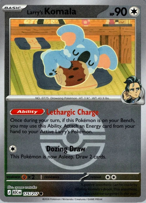 Larry's Komala (Poke Ball) (175) Reverse Holofoil - Ascended Heroes