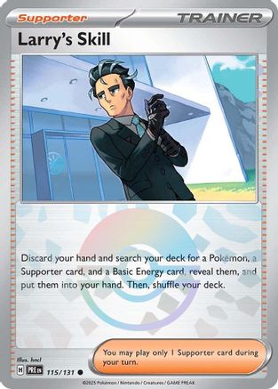 Larry's Skill (Poke Ball Pattern) (115) Reverse Holofoil - Prismatic Evolutions
