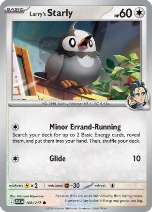 Larry's Starly (168) Reverse Holofoil - Ascended Heroes