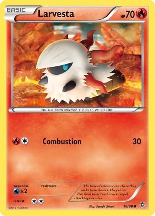Larvesta (16) Reverse Holofoil - Ancient Origins